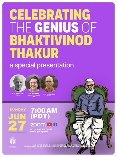 Celebrating the genius of Bhaktivinod Thakur