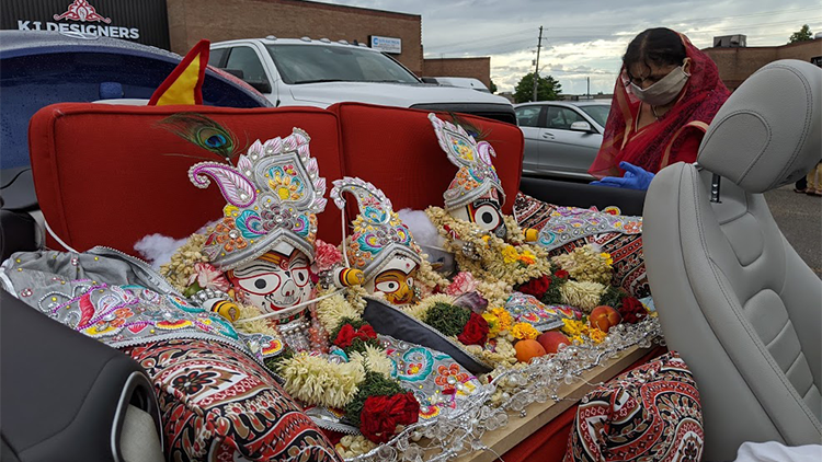 Lord Jagannatha in His convertible