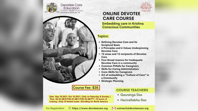 Online Devotee Care Course Aims to Embed Care in Krishna Conscious Communities | ISKCON News