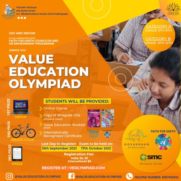 Value Education Olympiad poster