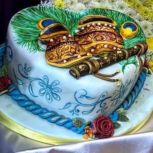 Lord Krishna butter pot cake