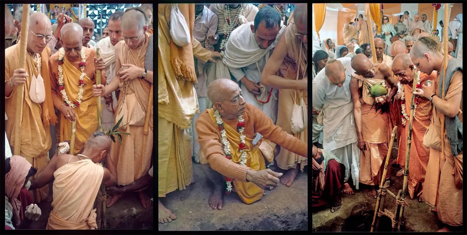 50th Anniversary of Prabhupada Placing Ananta Sesha in Foundation Pit