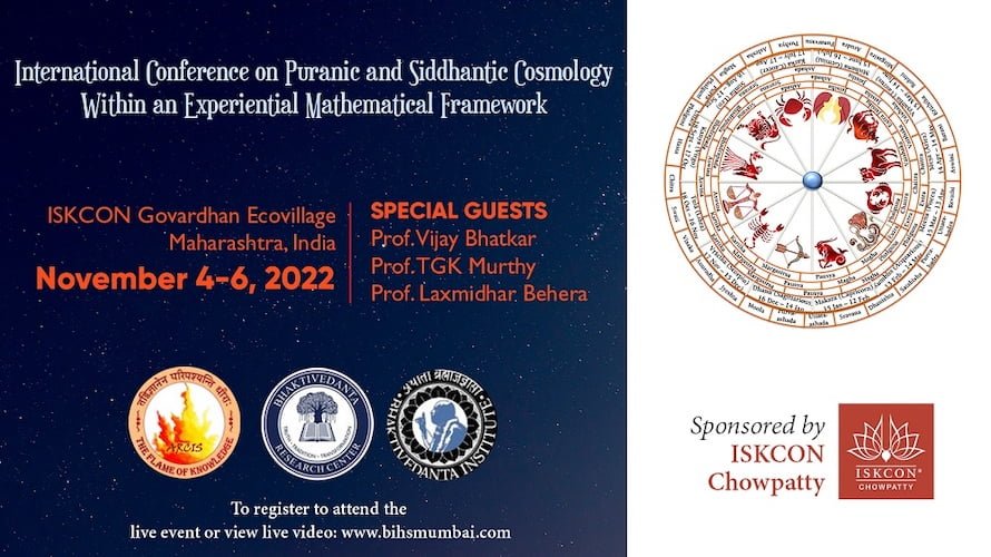 Cosmology Conference, Govardhan Ecovillage, November 4-6, 2022