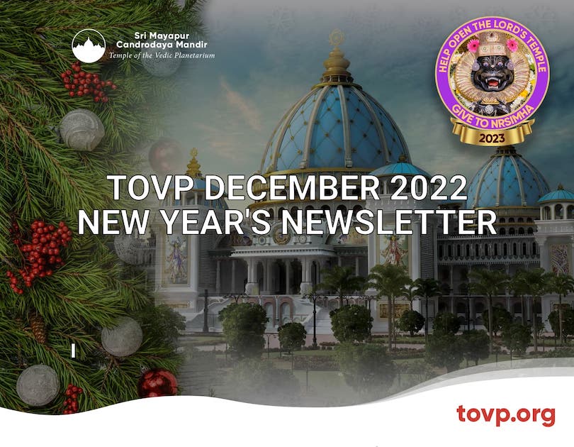TOVP December New Year’s Message