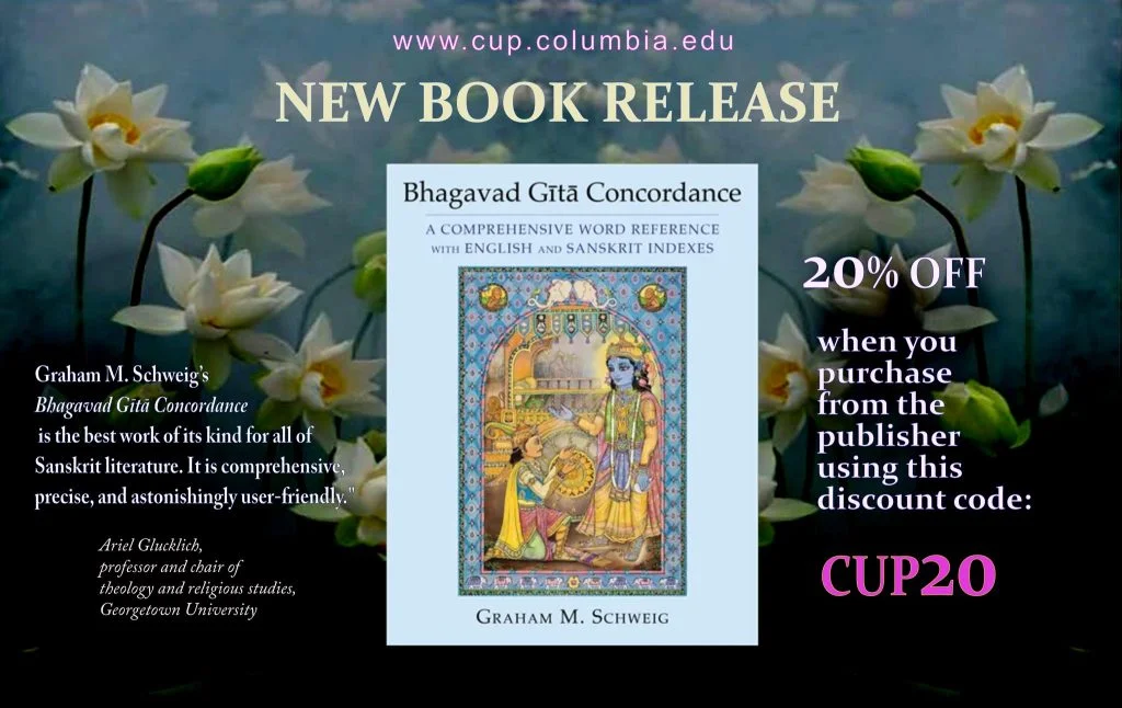 ISKCON News, First-Ever Comprehensive Concordance for the Bhagavad Gita  Released by Columbia University Press